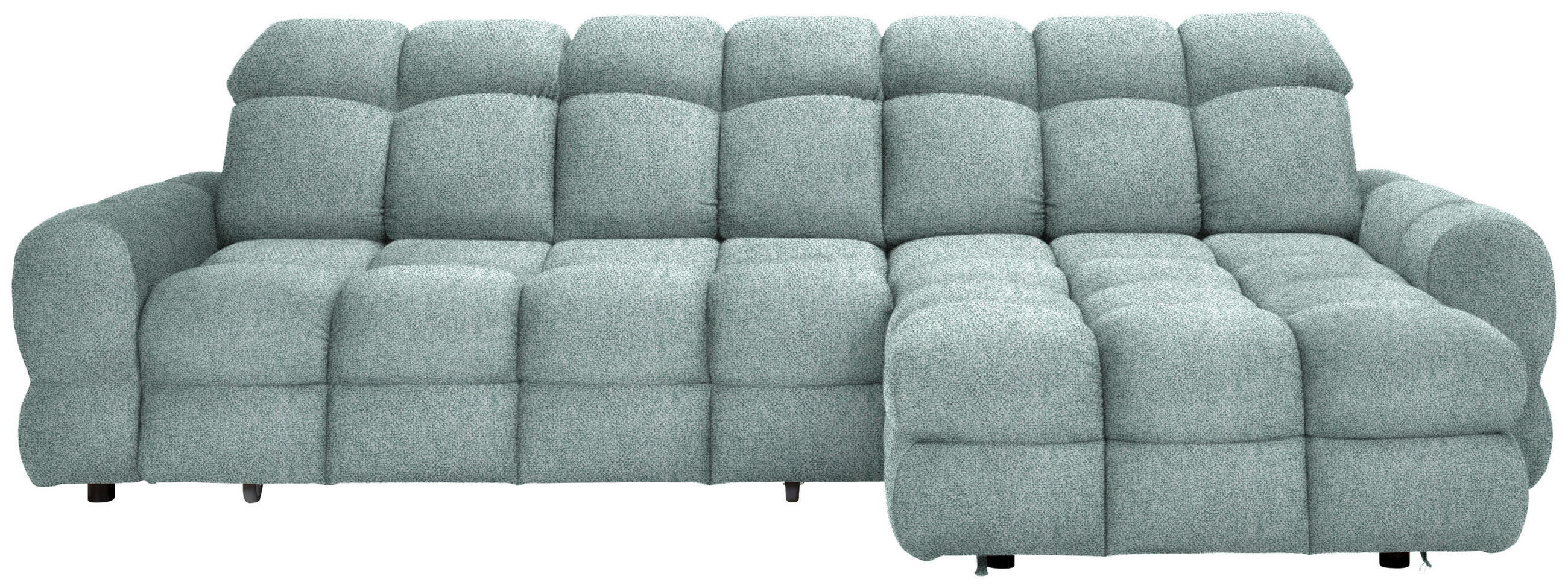 HÖRNSOFFA i velour mintgrön  - mintgrön/svart, Design, textil/plast (283/178cm) - Welnova