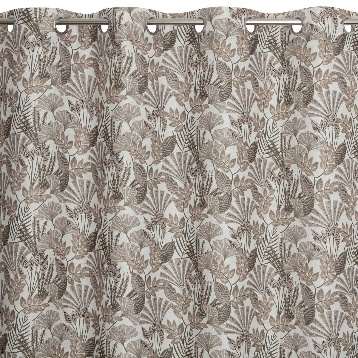 FERTIGVORHANG blickdicht  - Graubraun, Basics, Textil (140/240cm)
