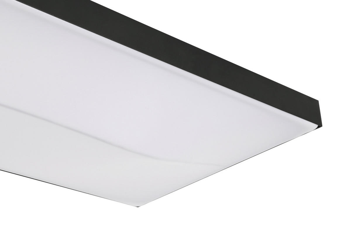 STROPNÍ LED SVÍTIDLO, 90/45/10,5 cm - černá, Design, kov/plast (90/45/10,5cm) - Novel