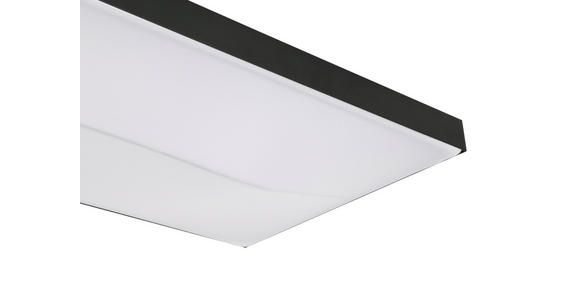 LED-DECKENLEUCHTE 90/45/10,5 cm   - Schwarz, Design, Kunststoff/Metall (90/45/10,5cm) - Novel