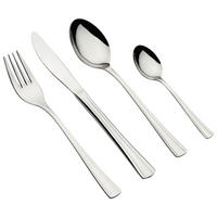 BESTECKSET 24-teilig Edelstahl  für 6 Personen  - Silberfarben, Trend, Metall - Mäser