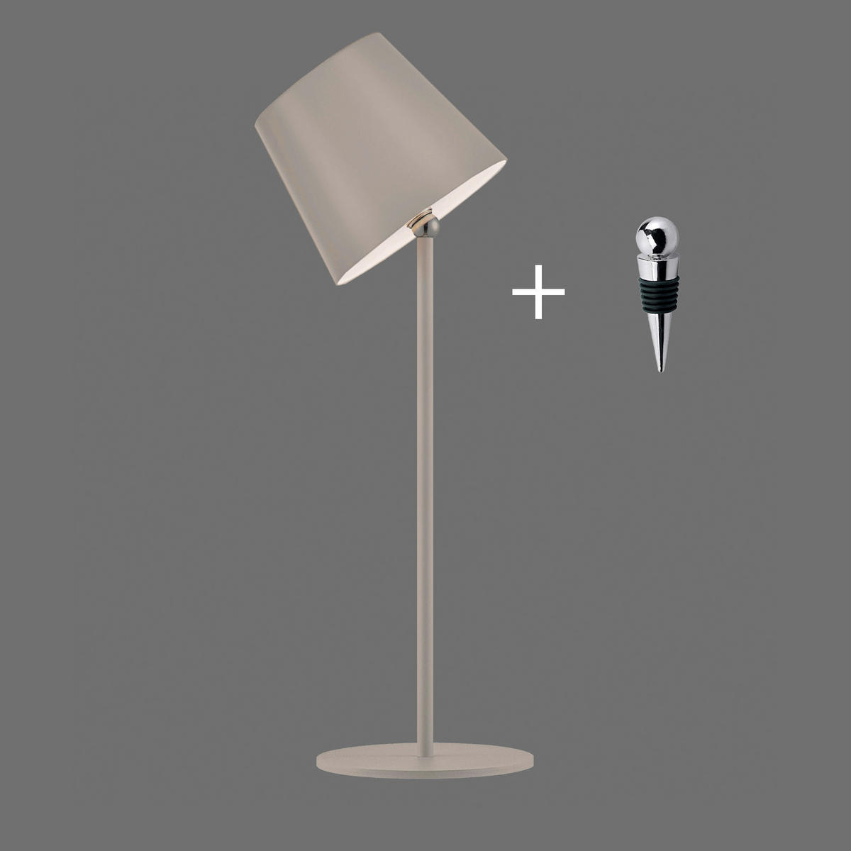 LED-TISCHLEUCHTE Boteria 11/11/37 cm   - Sandfarben, MODERN, Kunststoff/Metall (11/11/37cm)