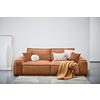 SCHLAFSOFA Webstoff Rostfarben  - Rostfarben/Schwarz, KONVENTIONELL, Kunststoff/Textil (256/83/115cm) - Carryhome