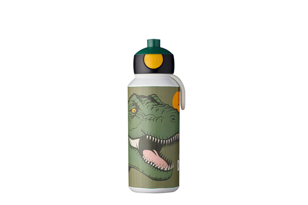 KINDERTRINKFLASCHE  - Dunkelgrün/Schwarz, KONVENTIONELL, Kunststoff (6,4/18,4/7,0cm) - Mepal