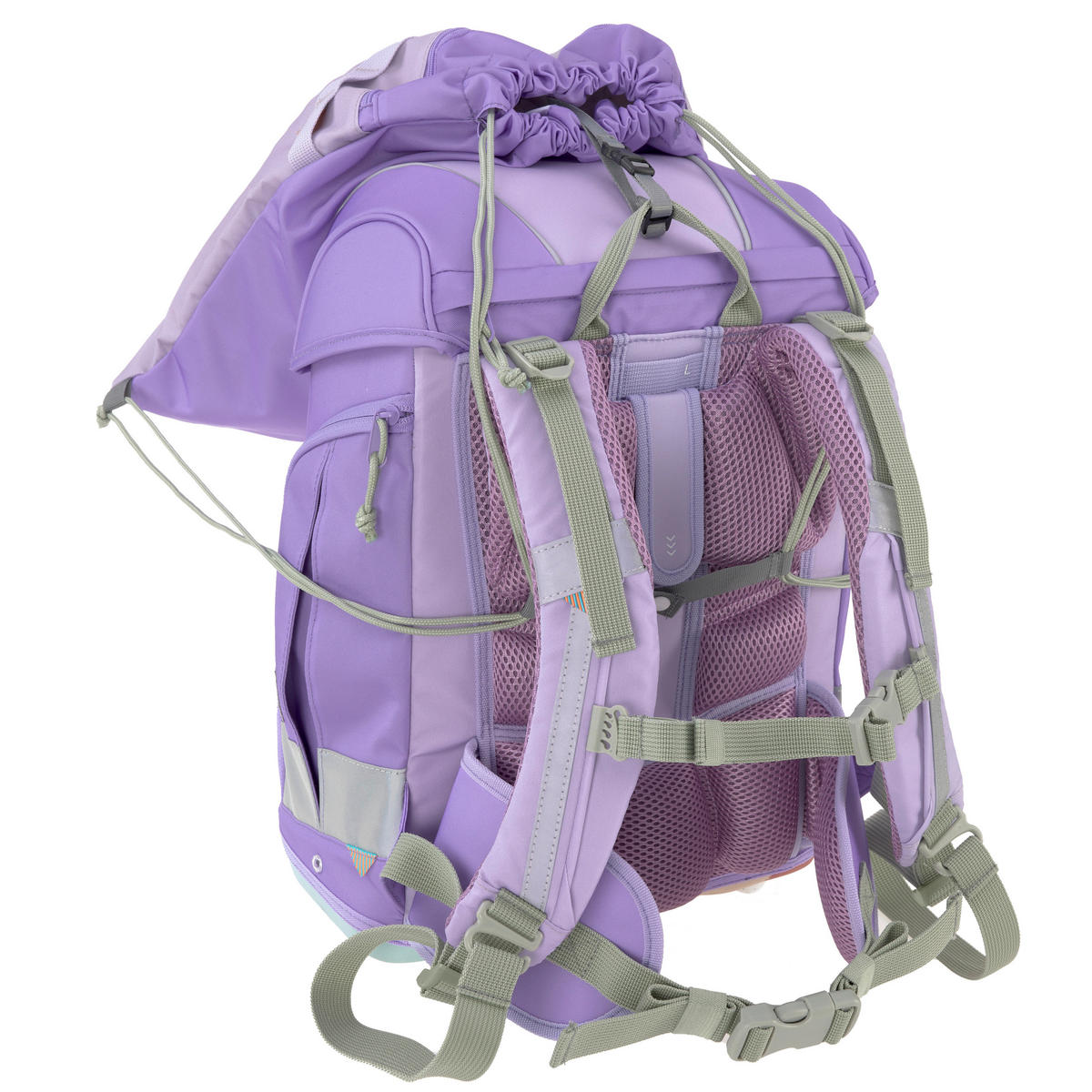 SCHULTASCHENSET - Violett, Basics, Textil (30/25/41,5cm) - Lässig