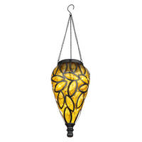 SOLARLEUCHTE - Schwarz/Orange, Basics, Kunststoff/Metall (13,5/50cm) - Globo