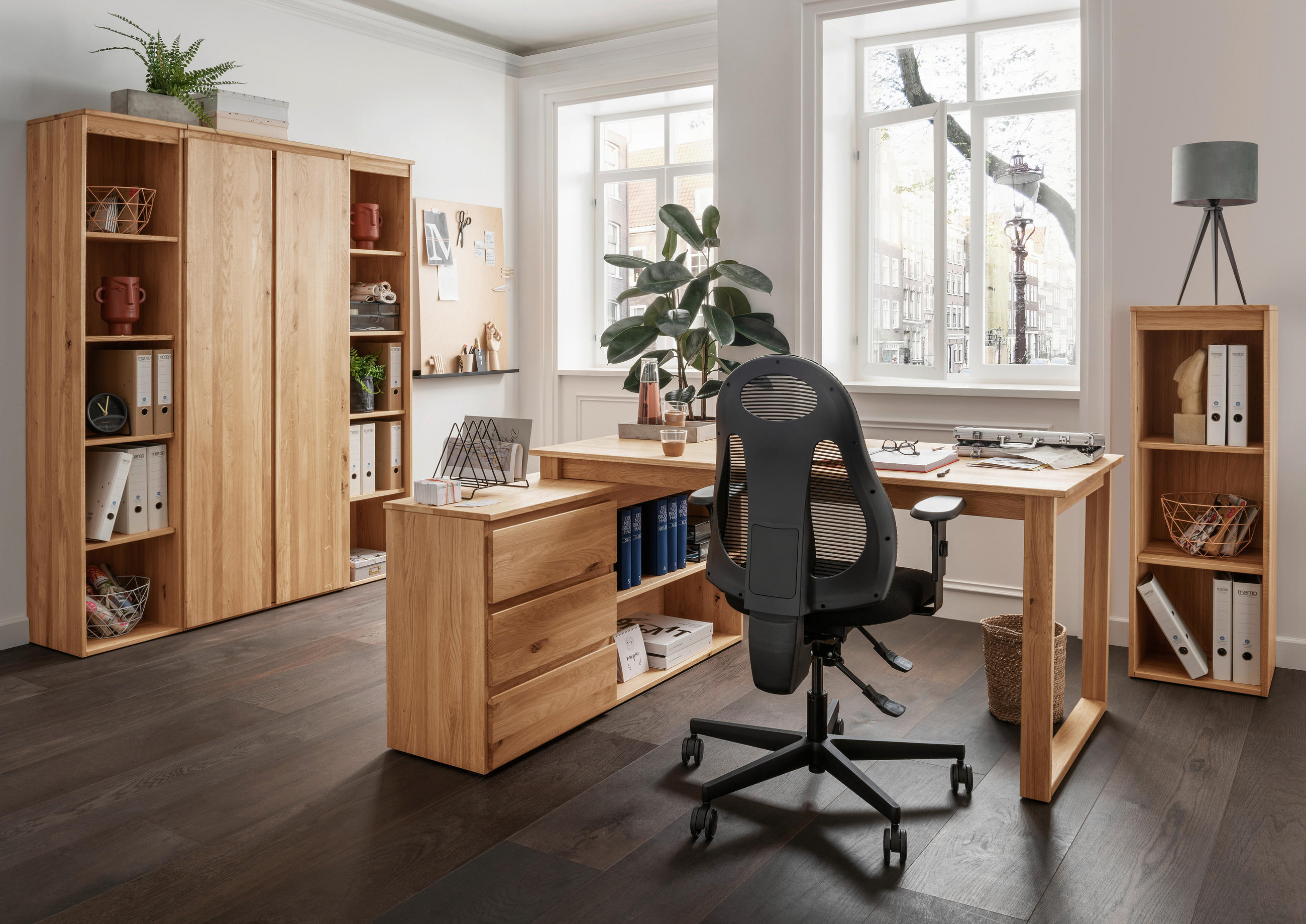 SIDEBOARD  in 140/65/39 cm  - Eichefarben, KONVENTIONELL, Holz (140/65/39cm) - Linea Natura