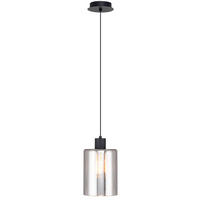 LAMPĂ SUSPENDATĂ 15/120 cm  - negru, Trend, sticlă/metal (15/120cm) - Novel