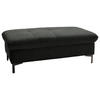 HOCKER in Textil Anthrazit  - Anthrazit/Schwarz, Design, Textil (124/46/68cm) - Xora