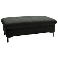 HOCKER in Textil Anthrazit  - Anthrazit/Schwarz, Design, Textil (124/46/68cm) - Xora