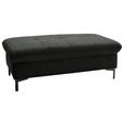 HOCKER in Textil Anthrazit  - Anthrazit/Schwarz, Design, Textil (124/46/68cm) - Xora