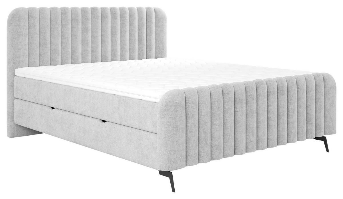 BOXBETT 180/200 cm  in Grau  - Schwarz/Grau, MODERN, Holz/Holzwerkstoff (180/200cm) - MID.YOU
