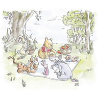 FOTOTAPETE WINNIE THE POOH  - Naturfarben, Design, Textil (300/250cm) - Disney