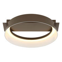 LED-DECKENLEUCHTE 26/25/7,5 cm   - Opal/Braun, Design, Kunststoff/Metall (26/25/7,5cm) - Globo