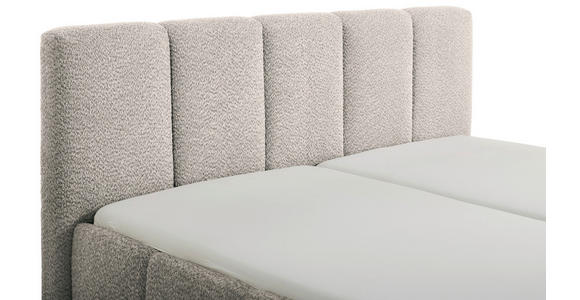 POLSTERBETT 180/200 cm in Grau - Schwarz/Grau, Design, Holz/Textil (180/200cm) - Xora