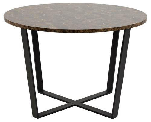 ESSTISCH in Holzwerkstoff 110/110/75 cm  - Schwarz/Braun, Design, Holzwerkstoff/Metall (110/110/75cm) - Carryhome