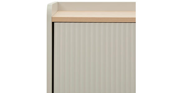 LOWBOARD SNOW 180/54/40 cm  Beimöbel erhältlich, stehend  - Eichefarben/Hellgrau, Design, Holzwerkstoff/Metall (180/54/40cm) - Xora