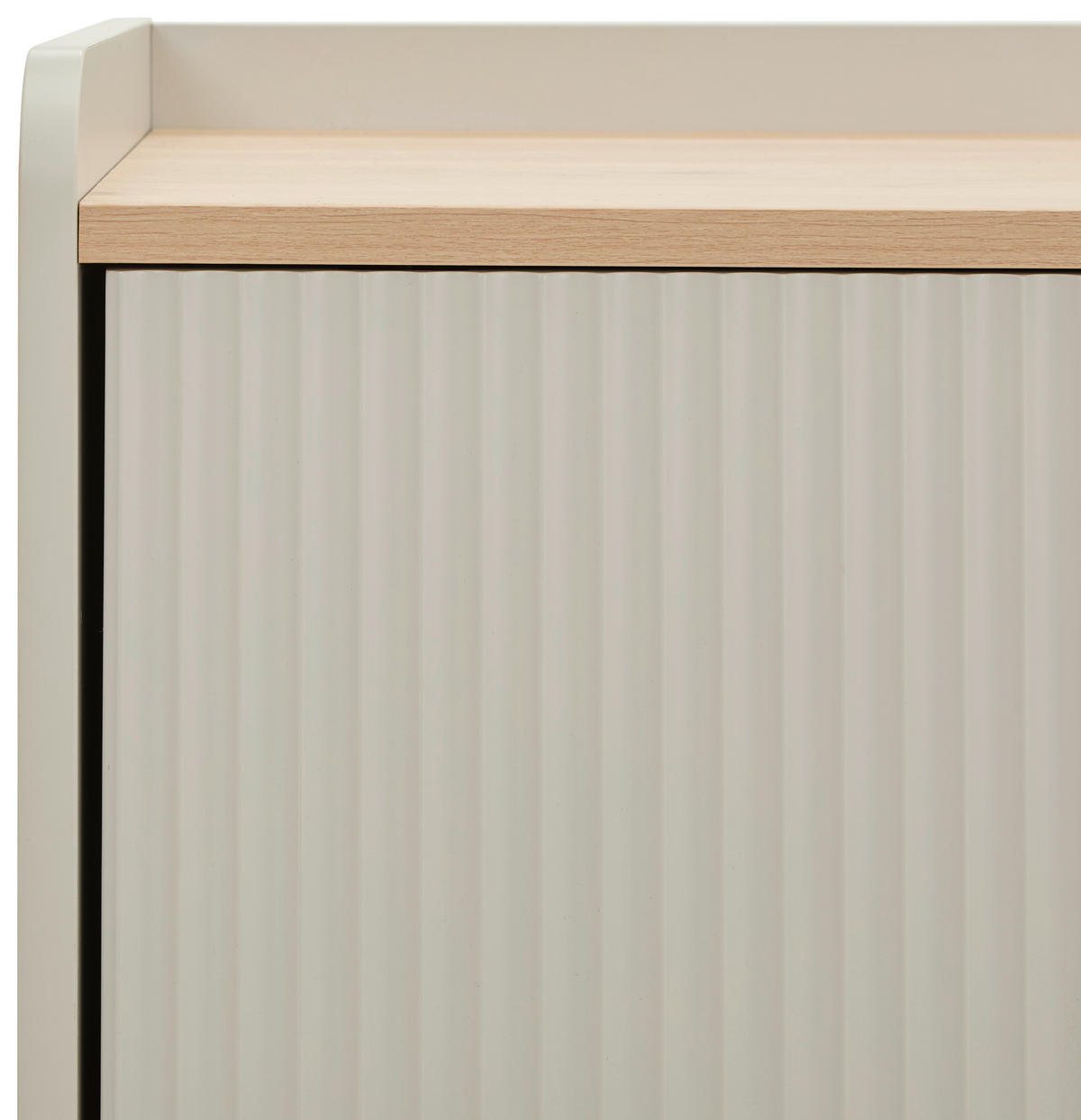 LOWBOARD SNOW 180/54/40 cm  Beimöbel erhältlich, stehend  - Eichefarben/Hellgrau, Design, Holzwerkstoff/Metall (180/54/40cm) - Milino