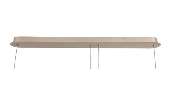 LED-HÄNGELEUCHTE 82/55/150 cm  - Chromfarben/Champagner, Design, Kunststoff/Metall (82/55/150cm) - Dieter Knoll