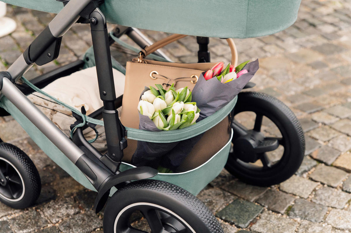 KINDERWAGEN Smile 5Z  - Hellgrau/Grün, Basics, Textil/Metall (57/112/97,7cm) - Britax Römer
