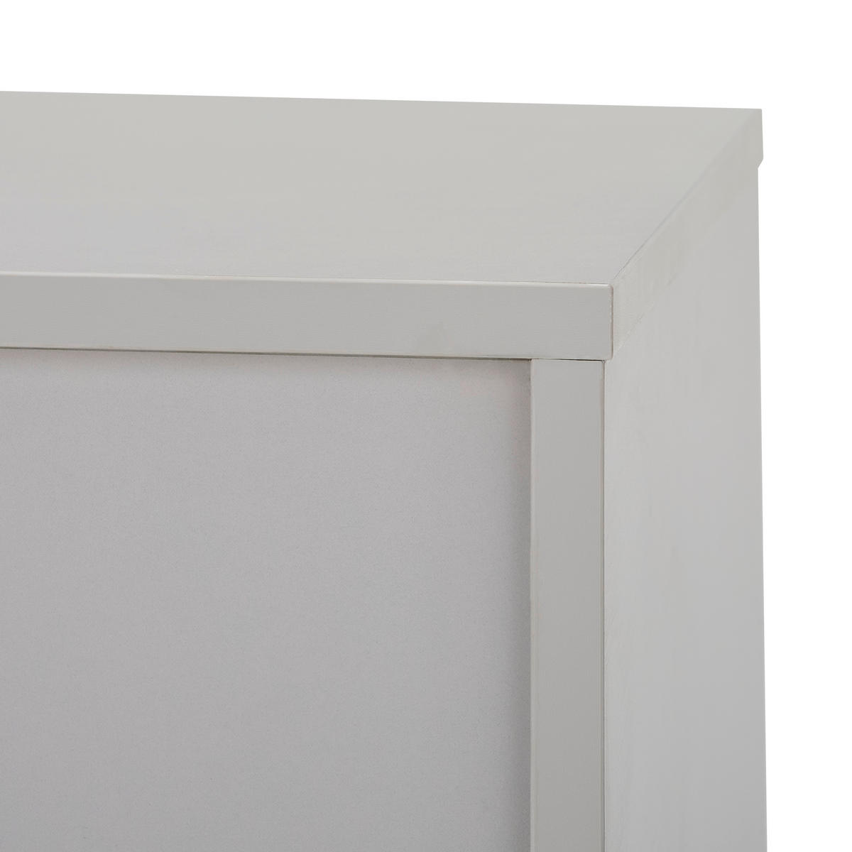 SIDEBOARD WABI 180/81/40 cm 3 låda(or)  - ljusgrå/grå, Design, metall/trämaterial (180/81/40cm) - Xora