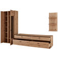 WOHNWAND  in Eiche Artisan  308,6/206/50 cm  - Anthrazit/Eiche Artisan, KONVENTIONELL, Glas/Holzwerkstoff (308,6/206/50cm) - Xora