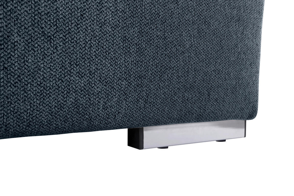 WOHNLANDSCHAFT in Dunkelblau  - Dunkelblau/Grau, Design, Textil/Metall (215/328/173cm) - MID.YOU