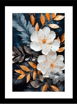 BILD Blumen  - Multicolor, Basics, Textil (30/40/1.5cm) - Euroart