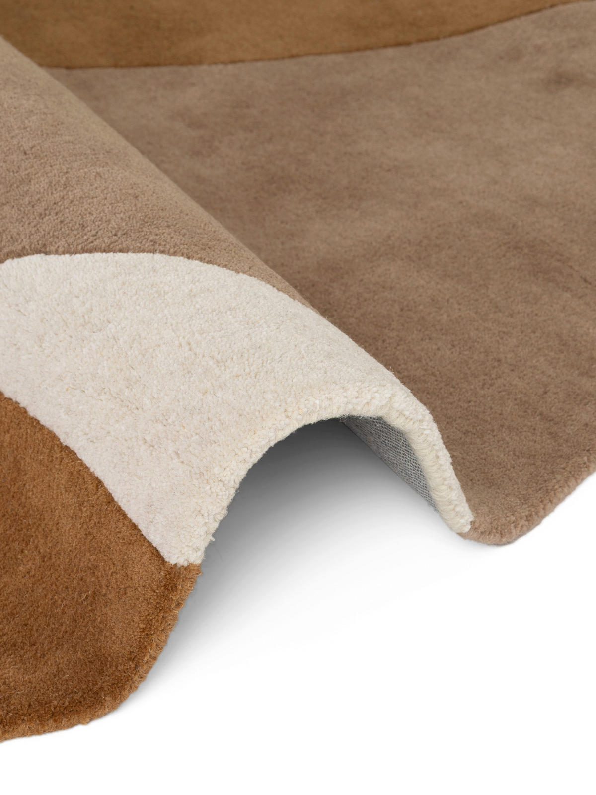 WOLLTEPPICH 200 cm Kollektion 1876 Ruvia Braun, Creme, Schwarz rund  - Creme/Schwarz, Basics, Textil (200cm) - Villeroy & Boch
