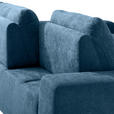 ECKSOFA in Flachgewebe Blau  - Blau, Design, Textil/Metall (260/188cm) - Hom`in