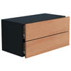 NACHTSCHRANK 60/30/32 cm  - Honigeiche/Schwarz, MODERN, Holzwerkstoff (60/30/32cm) - MID.YOU