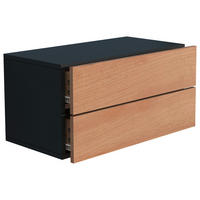 NACHTSCHRANK 60/30/32 cm  - Honigeiche/Schwarz, MODERN, Holzwerkstoff (60/30/32cm) - MID.YOU