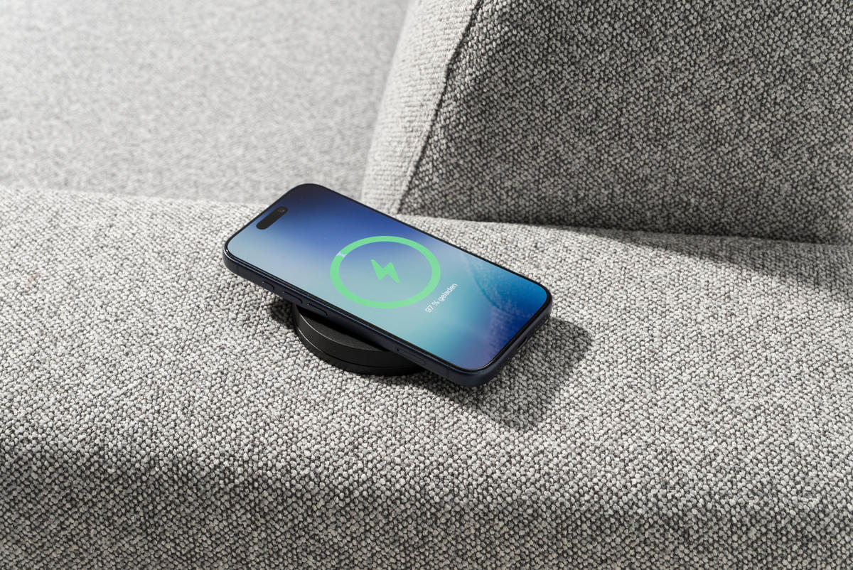 ECKSOFA  in Flachgewebe Grau  205/308 cm  - Schwarz/Grau, Design, Textil/Metall (205/308cm) - Sedda