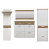 GARDEROBE 4-teilig  in 270/200/32 cm  - Eichefarben/Weiß, Design, Holz/Holzwerkstoff (270/200/32cm) - Dieter Knoll