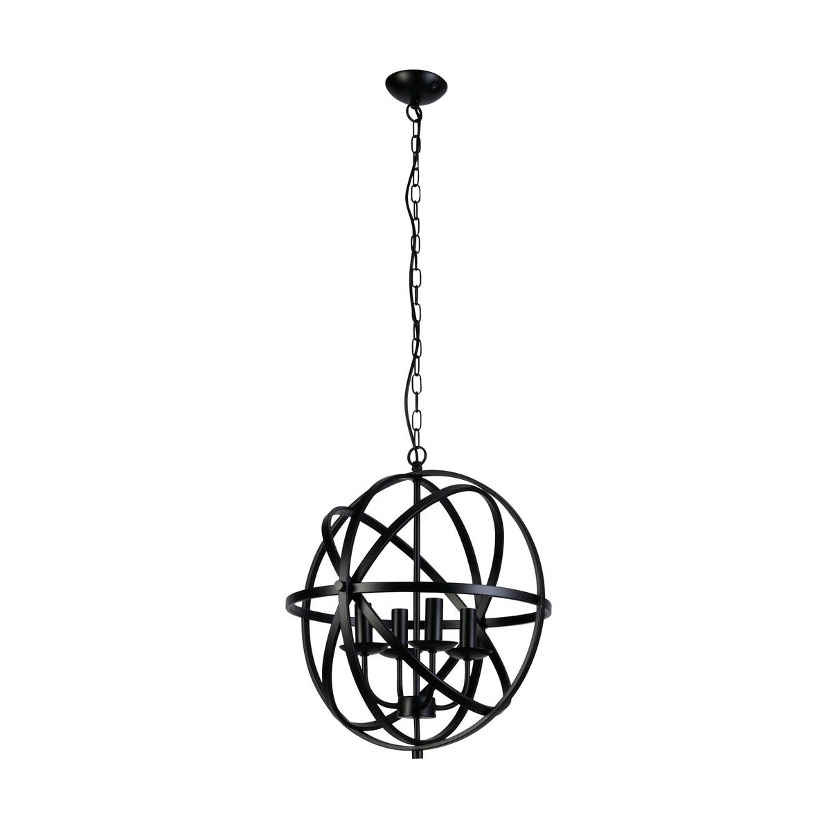HÄNGELEUCHTE Orbit 46/116 cm   - Schwarz, KONVENTIONELL, Metall (46/116cm) - Searchlight