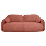 SCHLAFSOFA Chenille Altrosa  - Schwarz/Altrosa, KONVENTIONELL, Kunststoff/Textil (222/90/100cm) - Carryhome