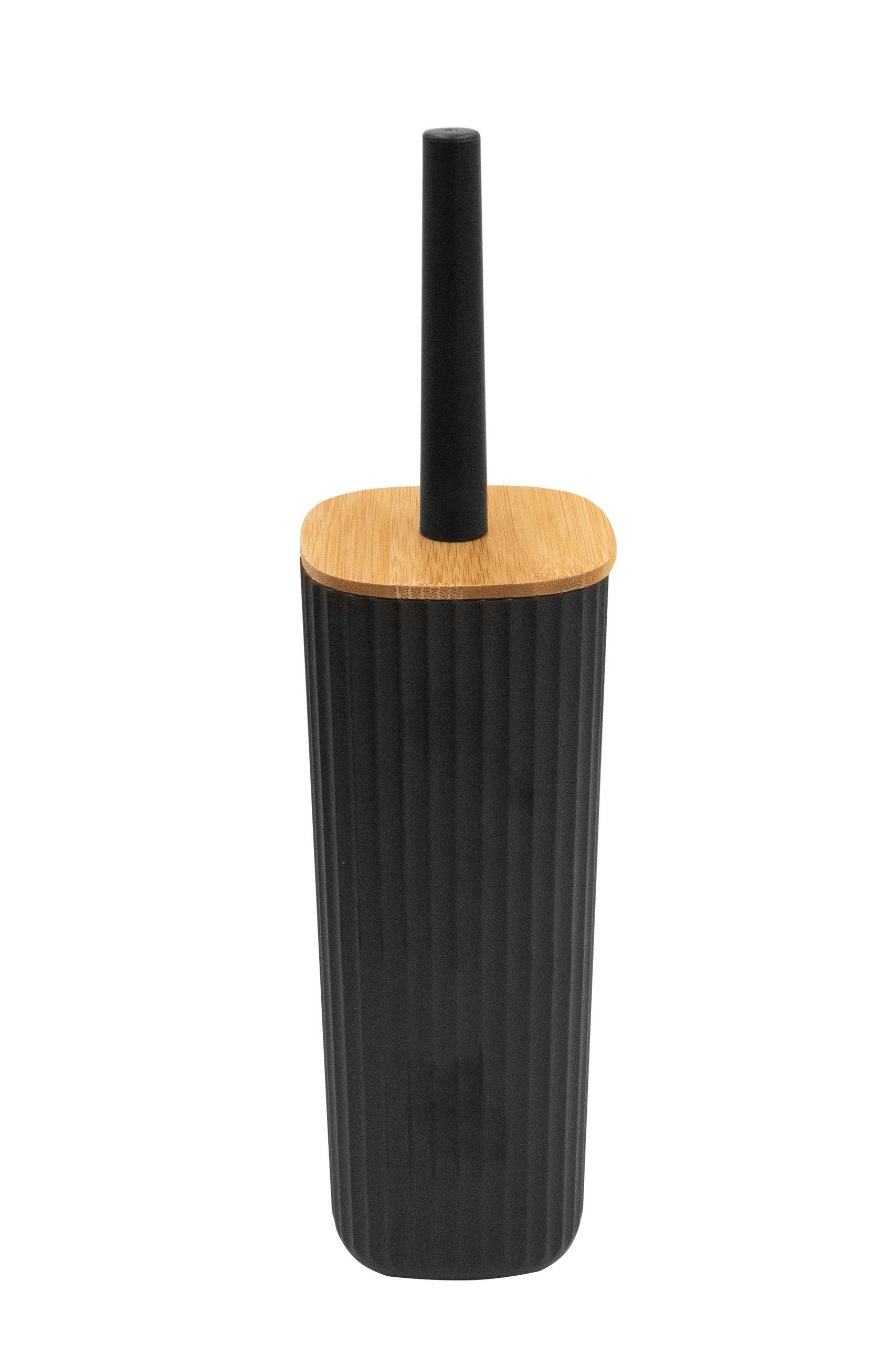 WC-BÜRSTENGARNITUR in Kunststoff Kunststoff - Schwarz, Basics, Naturmaterialien/Kunststoff (9,1/36/9,1cm) - Sadena