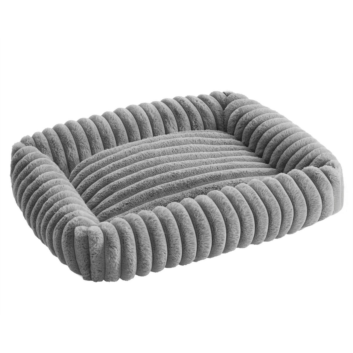 HUNDEBETT - Grau, Trend, Textil (71/18/55cm) - Boxxx