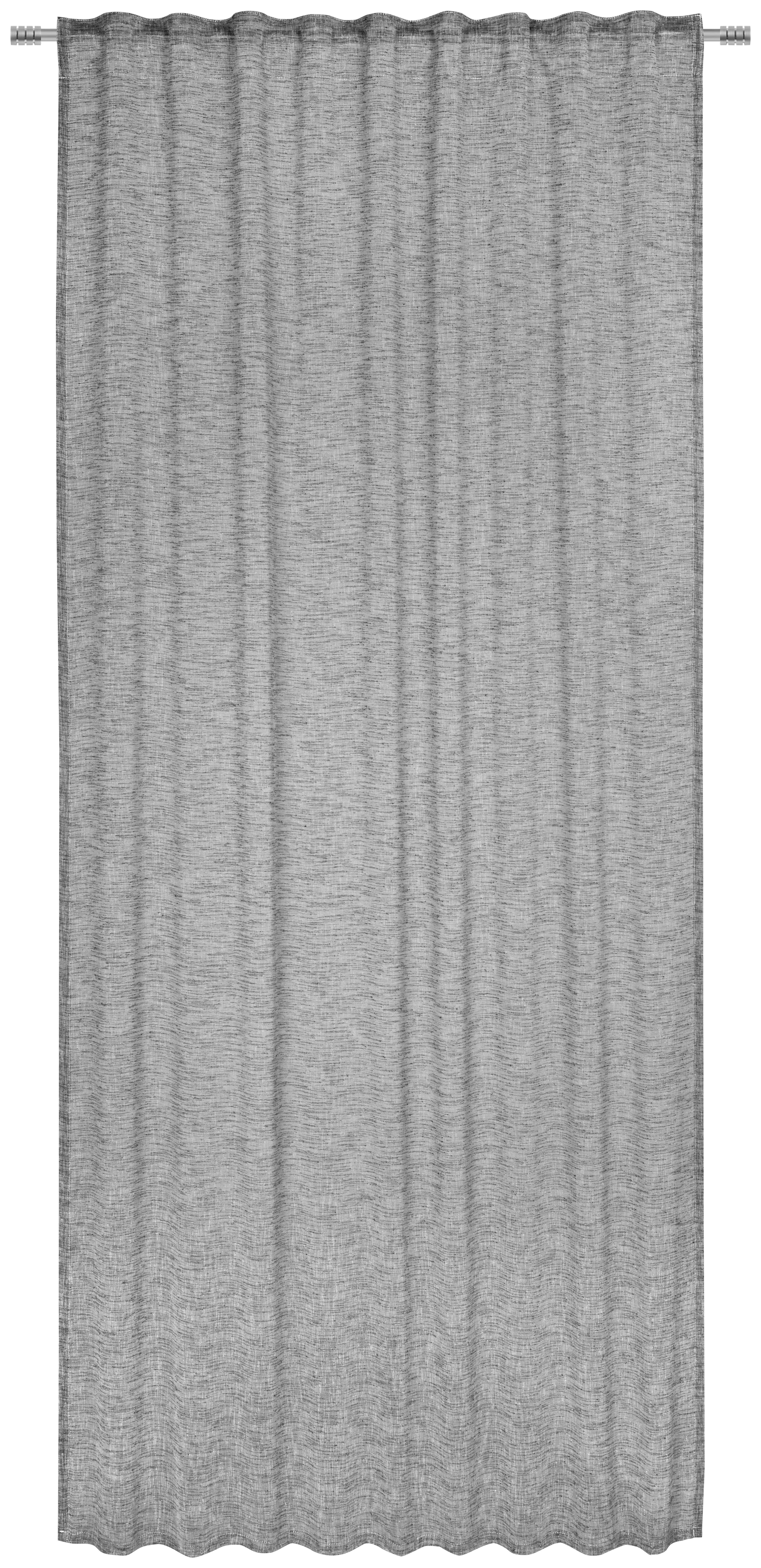 KÉSZFÜGGÖNY Részben áttetsző  - Antracit, Basics, Textil (140/245cm) - Esposa