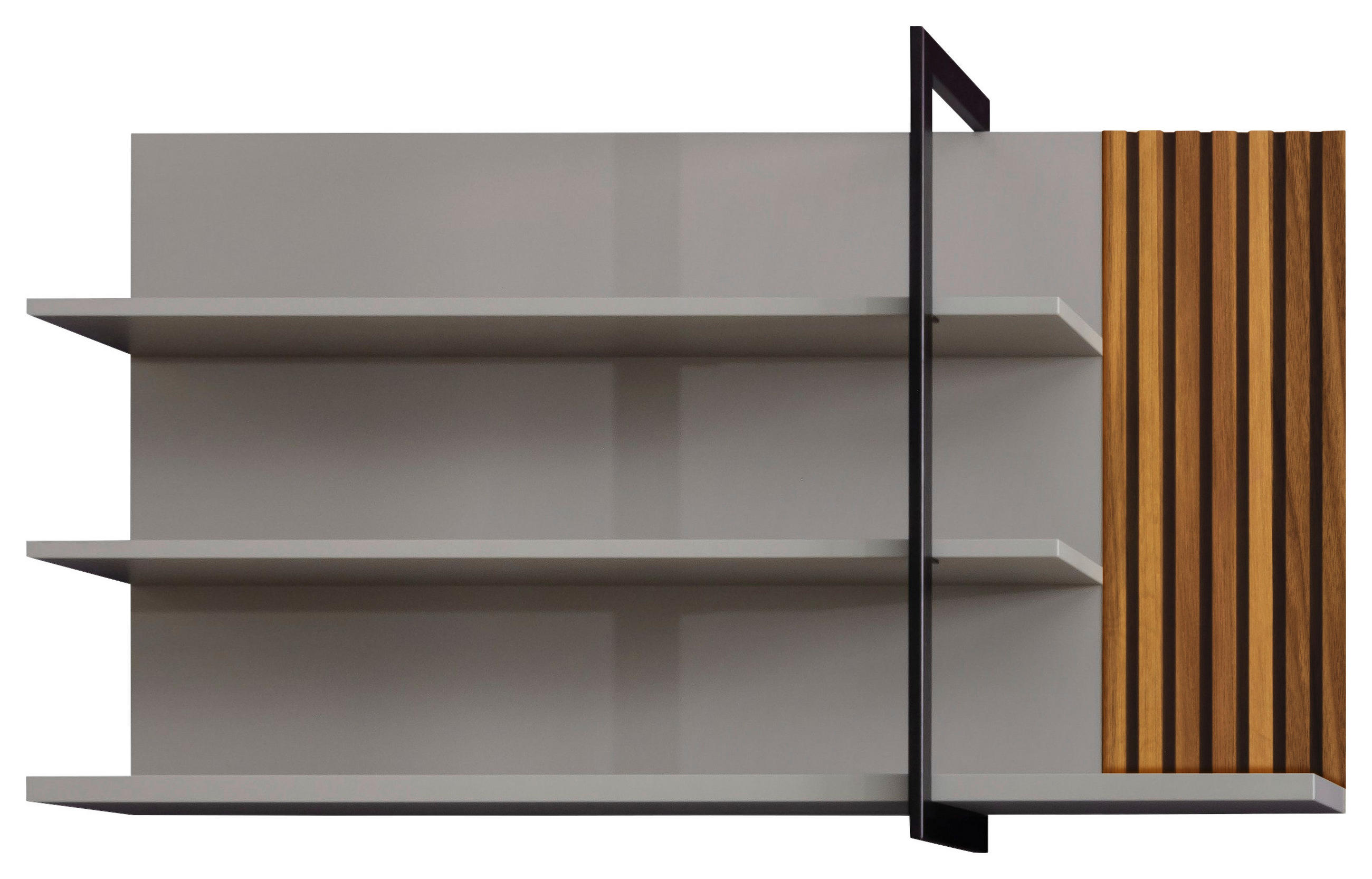 WANDBOARD  133/75/28 cm  - Greige/Nussbaumfarben, Design, Holz/Holzwerkstoff (133/75/28cm) - Moderano