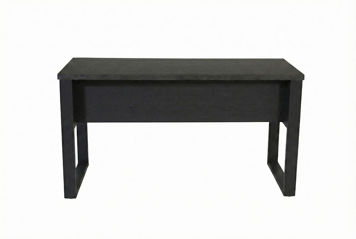 ECKSCHREIBTISCH 140/55/75 cm Schwarz, Eichefarben Stauraum, in verschiedenen Holz-Dekoren erhältlich  - Eichefarben/Schwarz, MODERN, Holzwerkstoff/Metall (140/55/75cm) - Livetastic