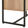 SIDEBOARD 180/75/41 cm  - Schwarz/Sonoma Eiche, MODERN, Holzwerkstoff/Metall (180/75/41cm) - Novel