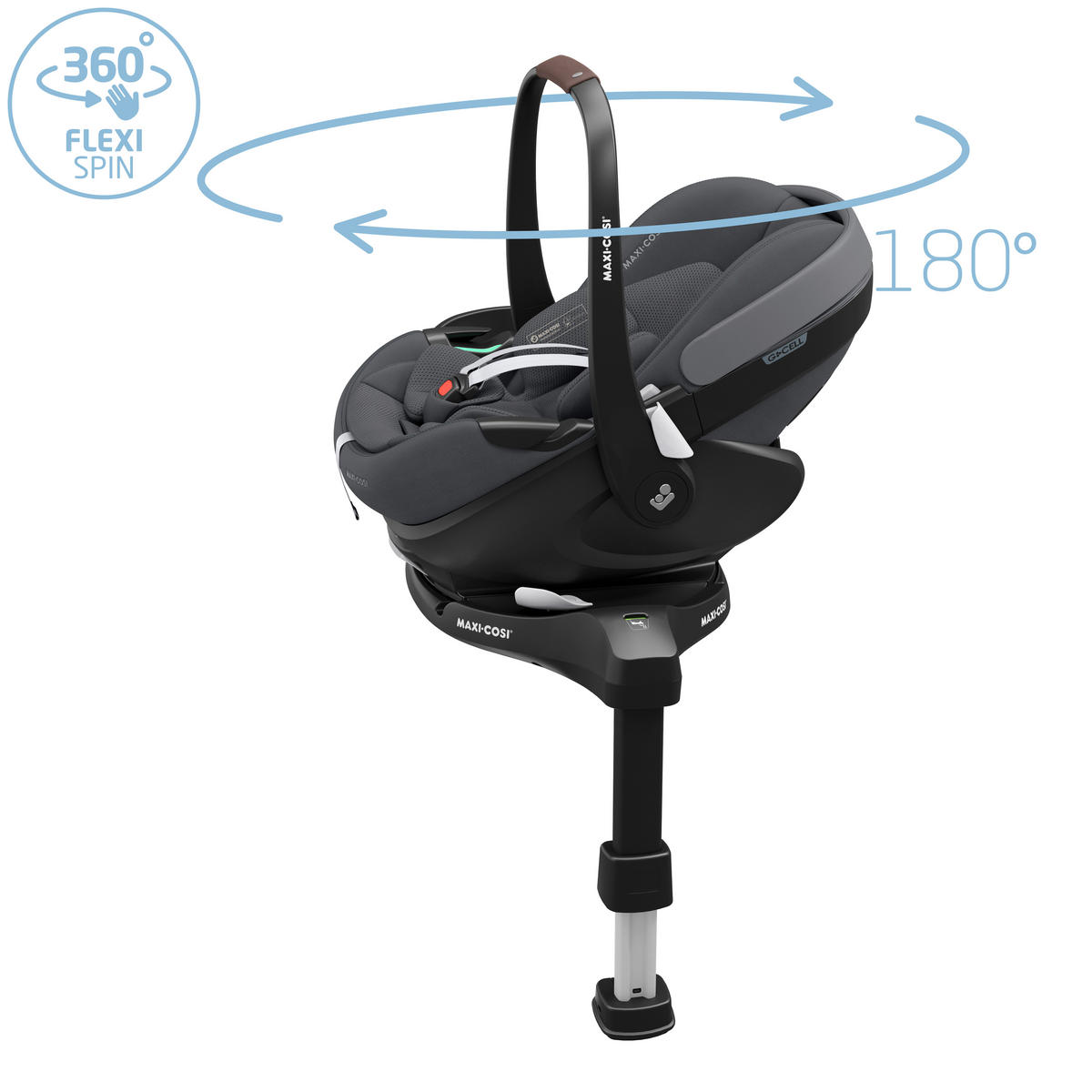 AUTO-SEDIŠTE ZA DECU  Pebble 360 Pro²  - crna/grafitno siva, Osnovno, plastika (44/58/66cm) - Maxi-Cosi