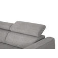ECKSOFA in Webstoff Taupe  205/280 cm  - Taupe/Schwarz, Design, Textil/Metall (205/280cm) - Xora