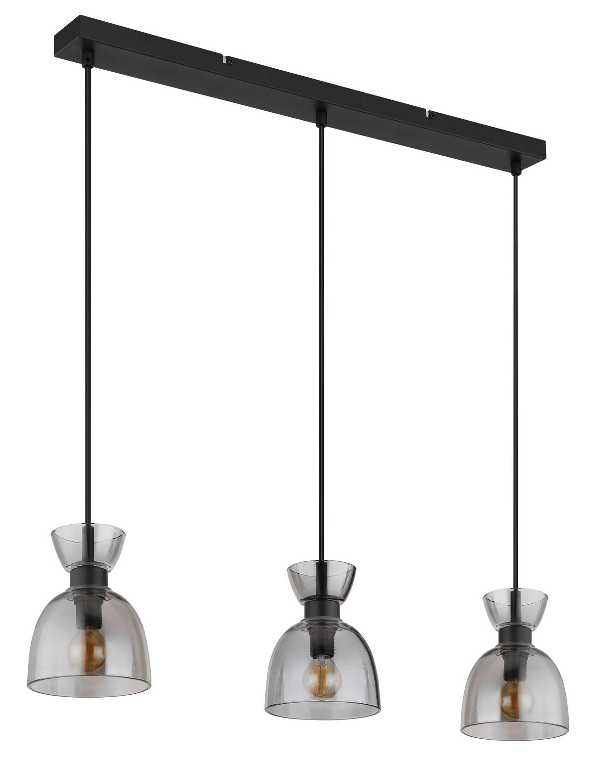 VISEČA SVETILKA  MASSEY   65/13/120 cm         E14 - siva/črna, Design, kovina/umetna masa (65/13/120cm) - Globo