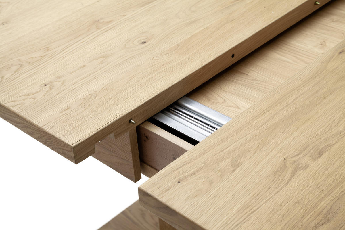 ESSTISCH in Holz, Holzwerkstoff 180-280/100/78 cm  - Eiche Bianco/Anthrazit, Design, Holz/Holzwerkstoff (180-280/100/78cm) - MID.YOU