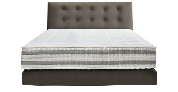 BOXSPRINGBETT 200/200 cm in Taupe - Taupe, KONVENTIONELL, Holz/Textil (200/200cm) - Dieter Knoll