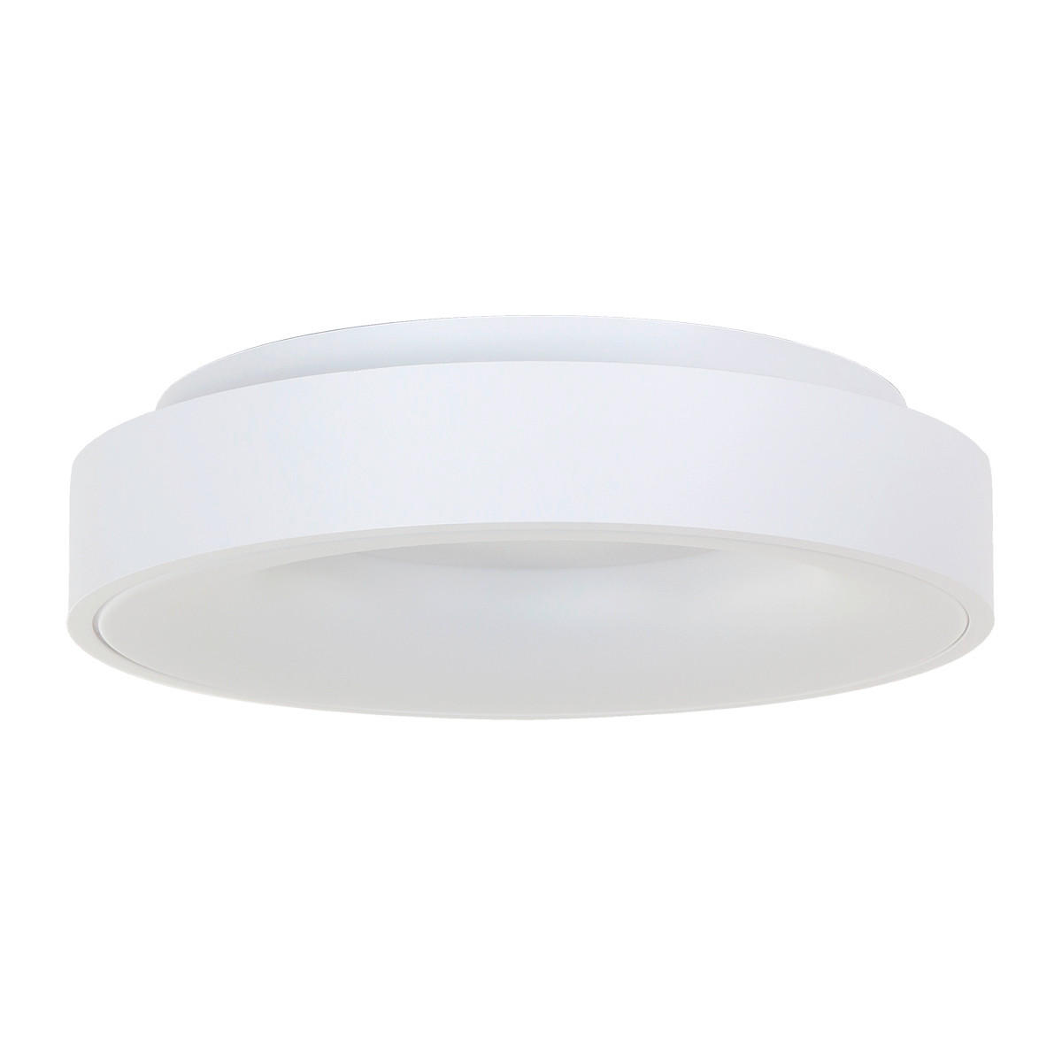 LED-DECKENLEUCHTE Ringlede 48/9 cm   - Weiß, KONVENTIONELL, Kunststoff/Metall (48/9cm)