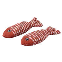 KATZENSPIELZEUGSET - Rot, KONVENTIONELL, Textil (20,3/8/5cm) - Fackelmann