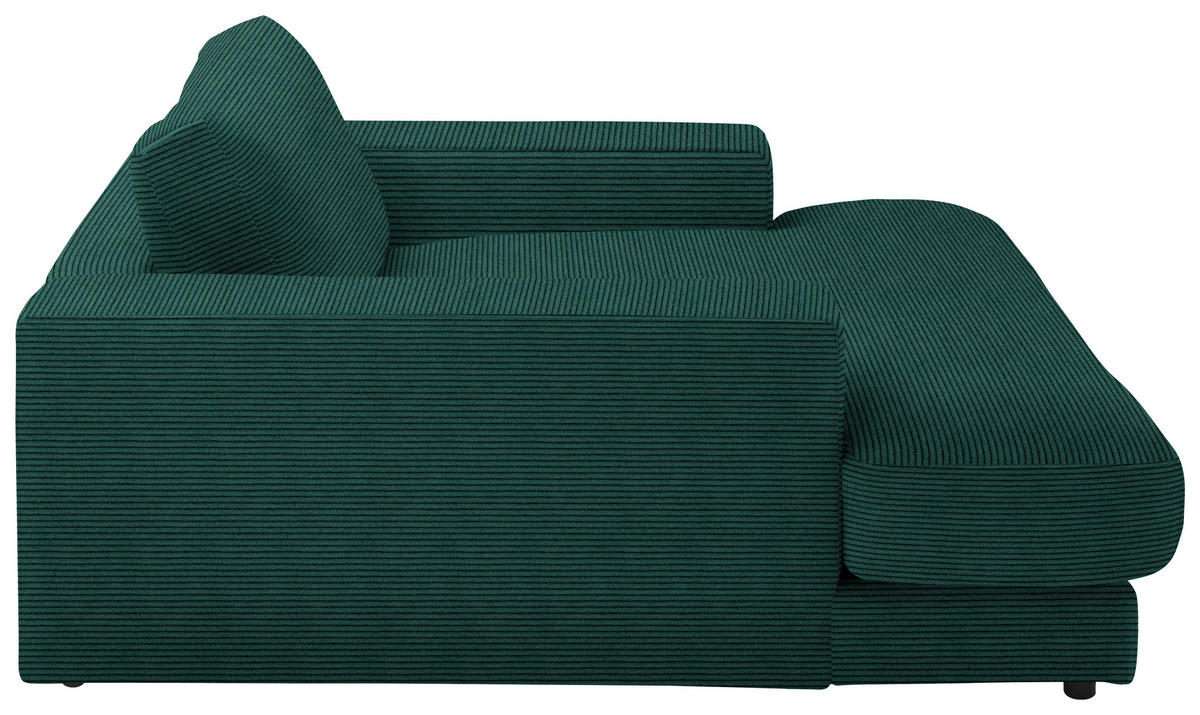XXL-SESSEL in Feincord Grün  - Schwarz/Grün, Design, Kunststoff/Textil (150/86/170cm) - Lomoco